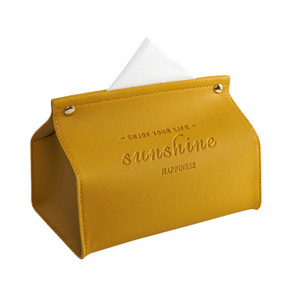 皮革纸巾盒车载抽纸盒家用客厅创意北欧ins抽纸盒定制