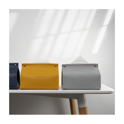 皮革纸巾盒车载抽纸盒家用客厅创意北欧ins抽纸盒定制