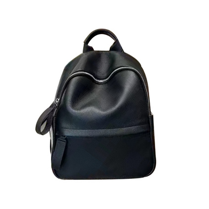 头层牛皮双肩包女士大容量旅行包时尚高级感百度真皮背包定制