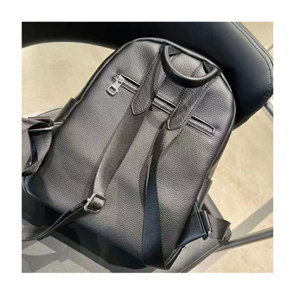 头层牛皮双肩包女士大容量旅行包时尚高级感百度真皮背包定制