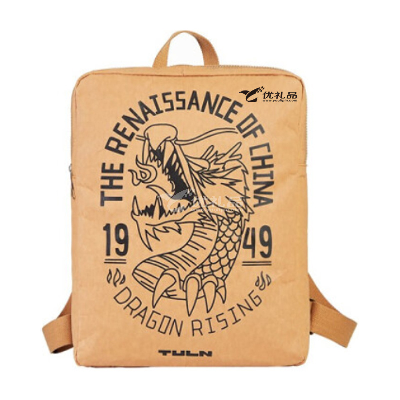 拓蓝（TULN）梵音牛皮纸背包 TD1CA02036（512）动物乐园双肩包定制