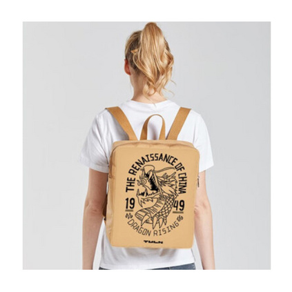 拓蓝（TULN）梵音牛皮纸背包 TD1CA02036（512）动物乐园双肩包定制