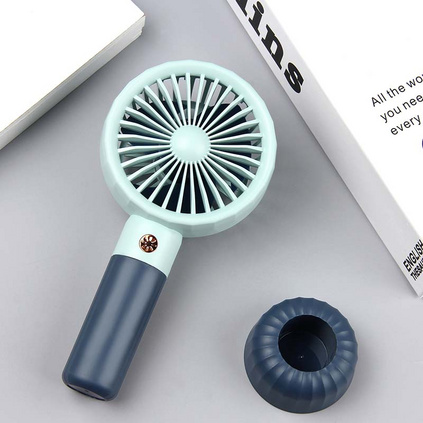 便携手持带底座静音USB充电迷你小风扇定制