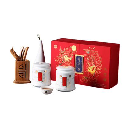 祥源茶升平乐特级祁红香螺特茗祁红工夫组合红茶礼盒定制