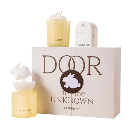 FUMARE芬缘兔子香氛礼盒室内持久香薰高级生日礼物伴手礼无火香薰+蜡烛礼盒定制