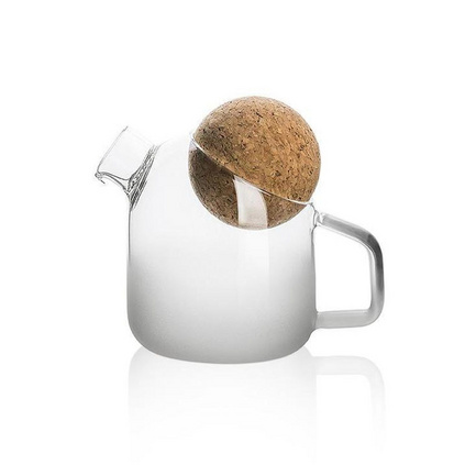 木笙玩物小号云雾逗笙球球泡茶壶250ml玻璃泡茶壶个性功夫茶磨砂花茶壶简约现代冲茶器茶具定制