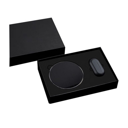 商务无线充电器+骨传导蓝牙耳机套装定制实用高档开业活动送客户公司年会企业伴手礼套装定制