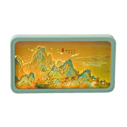 千里江山成品艺术纸雕灯工艺居家摆件纸雕灯定制