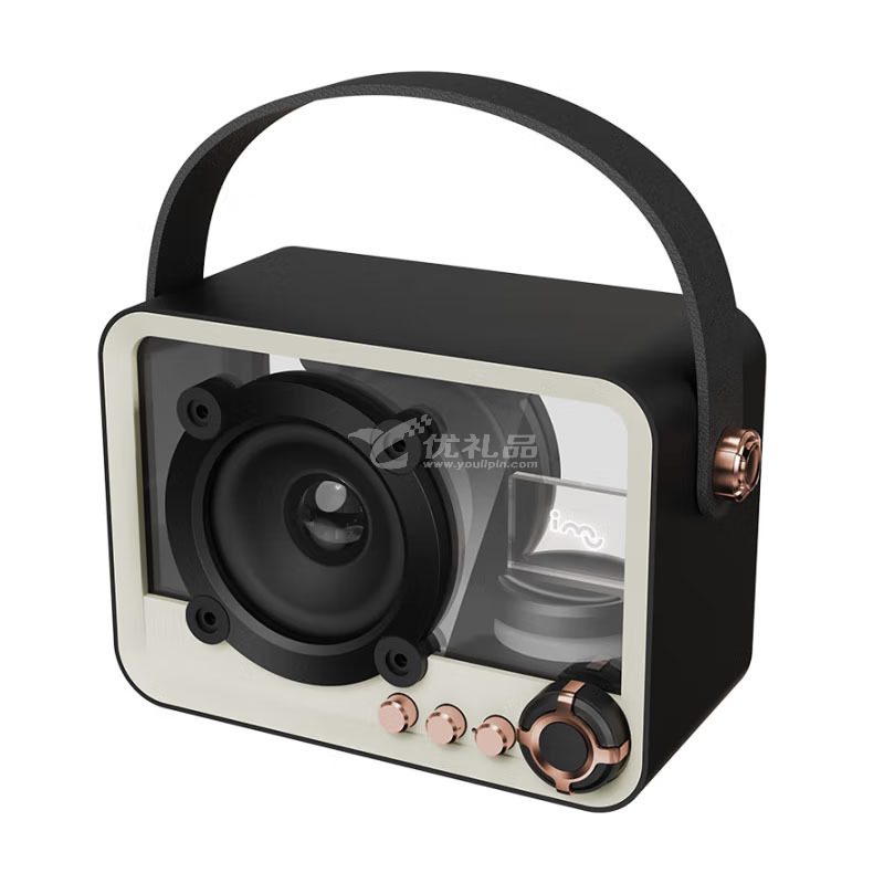 幻响黑曜石黑晶蓝牙音箱复古插卡音响手机笔记本电脑音箱定制