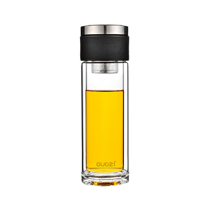 果兹 GZ-S60商务智能温显控茶杯便携玻璃杯300ml 高硼硅玻璃水杯定制