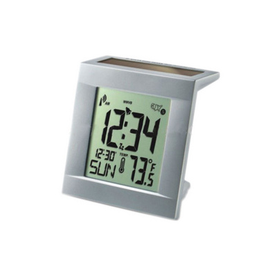 Custom Solar Dual Power LCD Clock Corporate Gift