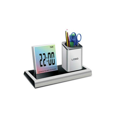 Advertising Gift Multifunction Electronic Pen Holder Digital Calendar Clock