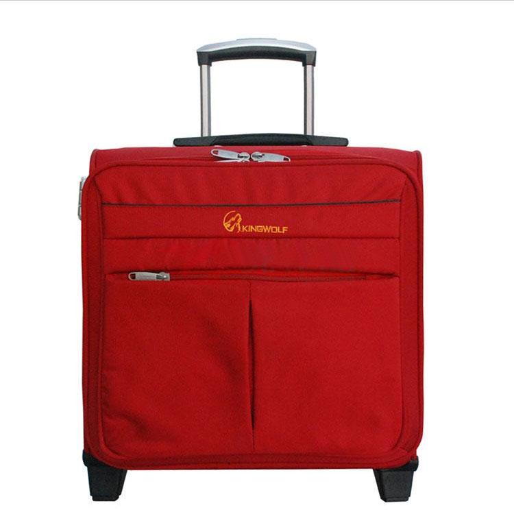 15 Inch Boarding Trolley Bag Logo Luggage Bag Custom