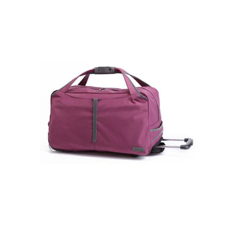 Obosi Black Travel Bag with Trolley/Tug Bag