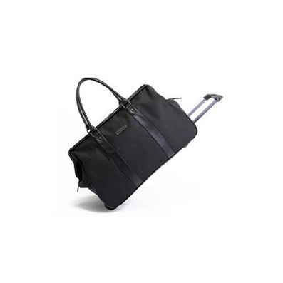 Obosi Black Travel Bag with Trolley/Tug Bag/boarding Case