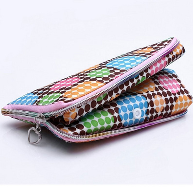 Wallet Shape Folding Zipper up Shoulder Bag Shopping Bag