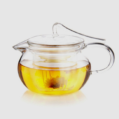450ml Manual Made Heat Resistant Glass Teapot with Infuser