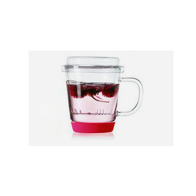 Good Quality Glass Cup with Silica Gel Cup Mat