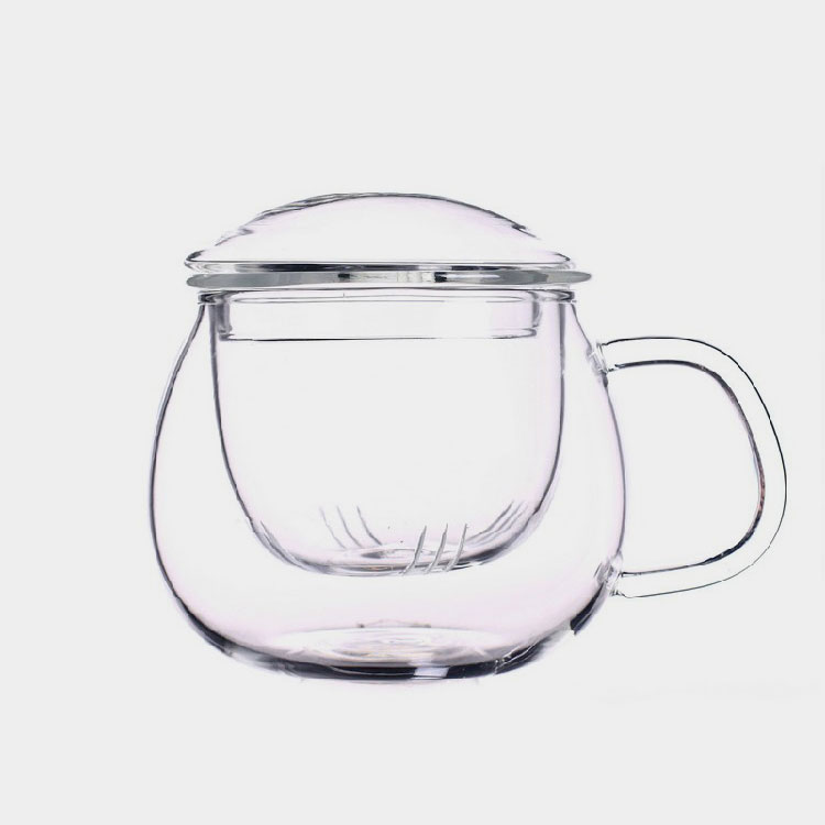 300ml Borosilicate Glass Tea Cup with Glass Infuser