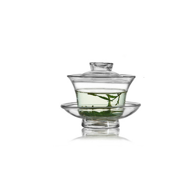 Thicken Glass Kung Fu Tea Bowl with Lid
