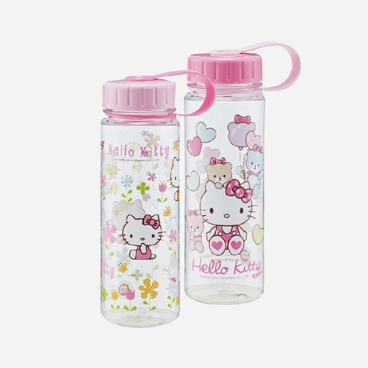 500ml Hello Kitty Plastic Kids Water Bottle Custom