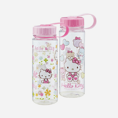 500ml Hello Kitty Plastic Kids Water Bottle Custom