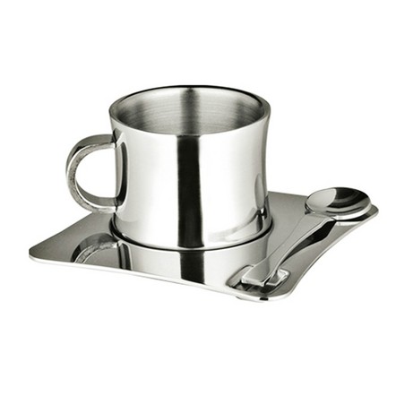 Custom Made Double Wall Stainless Steel Coffee Cup
