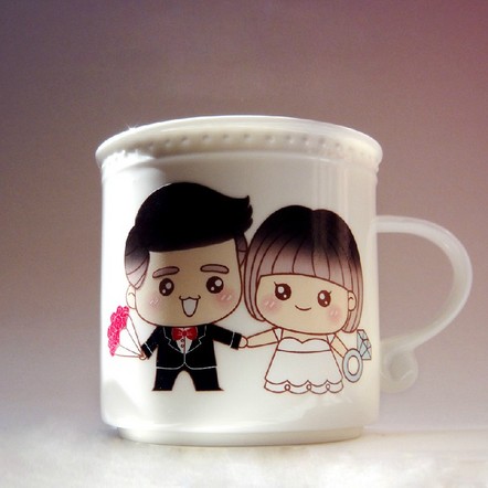 Color Changing Ceramic Couple Mug