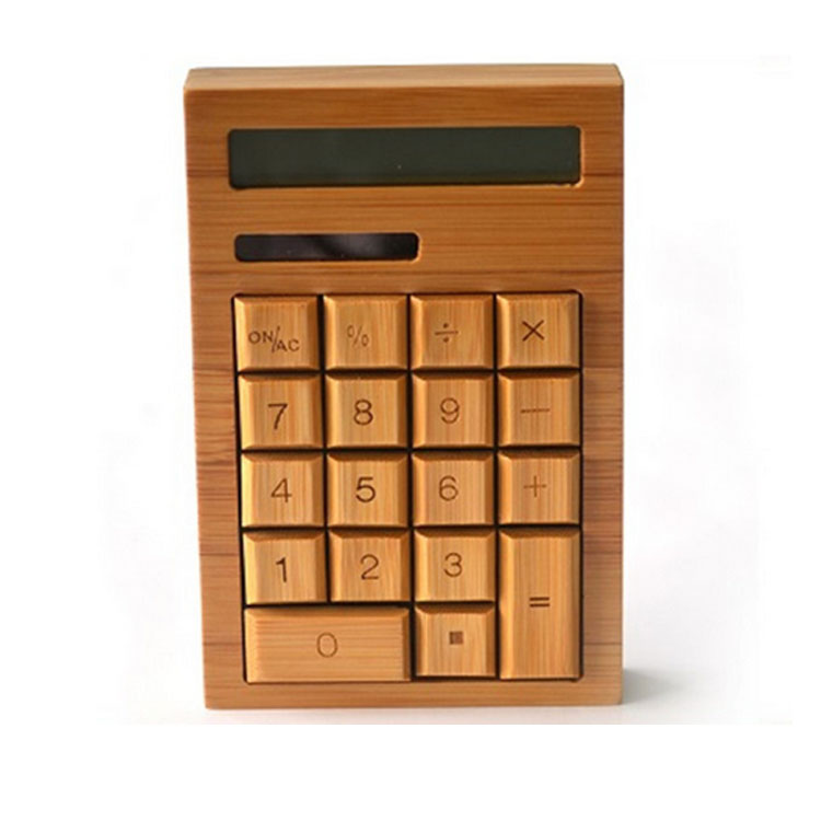 Business Gifts Bamboo Calculator