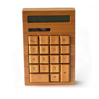 Business Gifts Bamboo Calculator
