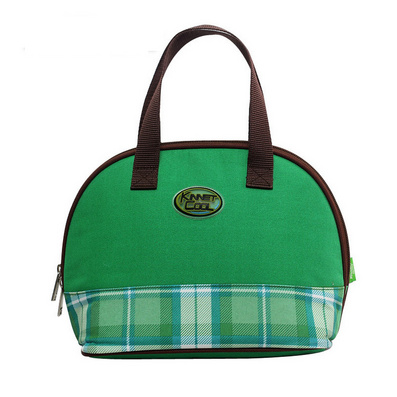 Hand Carried Check Pattern Lunch Box Picnic Bag