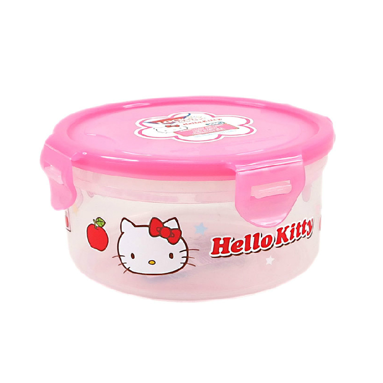 Lock Lock Hello Kitty Round Plastic Preserving Box 