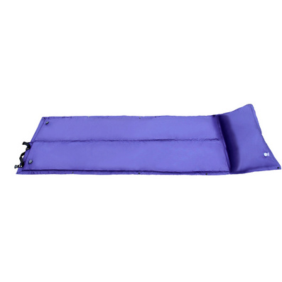 Inflatable Camping Mat with Pillow for One Person
