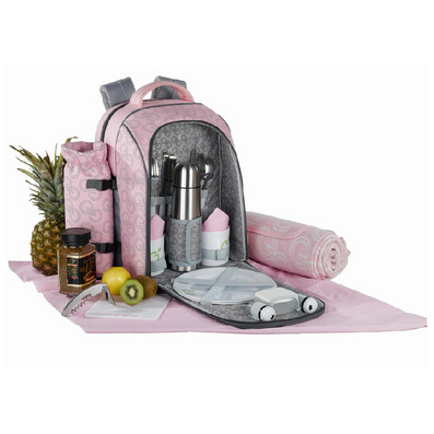 Portable Backpack Picnic Bag Custom for Two People
