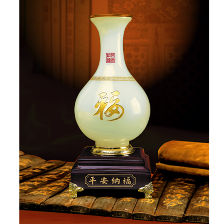 White Jade Colored Glaze Vase Best Gift for Business