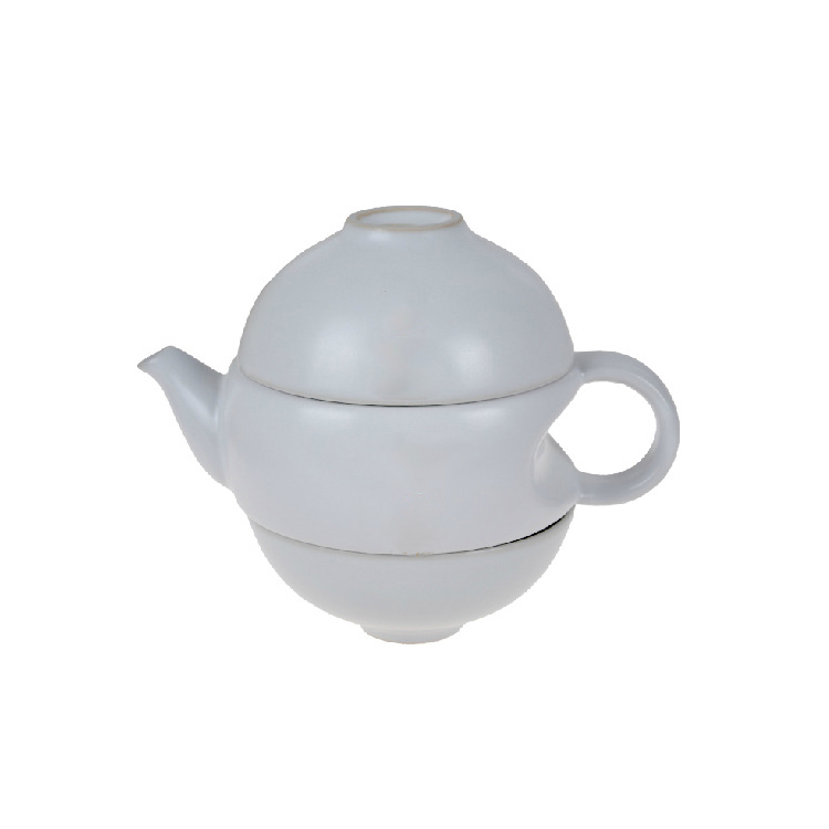 Good Quality Ceramic Teapot with Teacup and Bowl