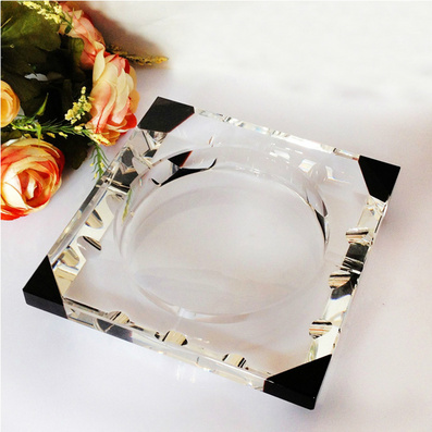 Large Size Crystal Ashtray Desktop Accessories
