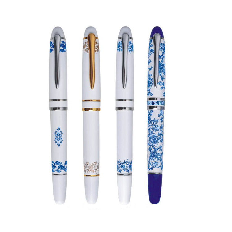High Grade Blue and White Porcelain Pen Custom