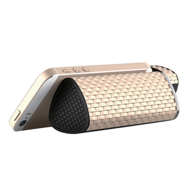 Rechargeable 4400mA Golden Custom Charger and Speaker with Logo