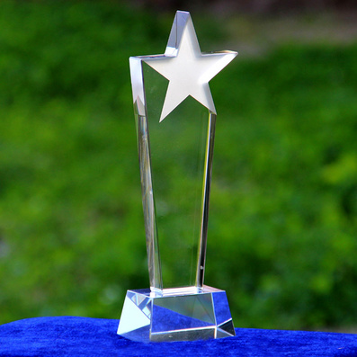 Best Gift Pentagram Crystal Trophy