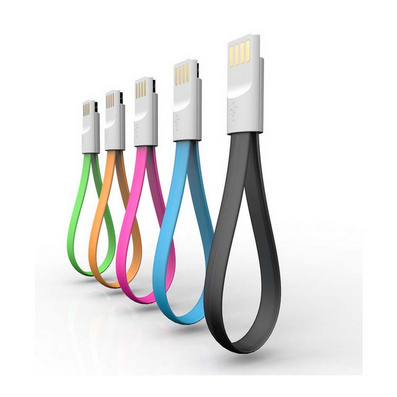 Flat iPhone 5 USB Cable with Magnetic Dock