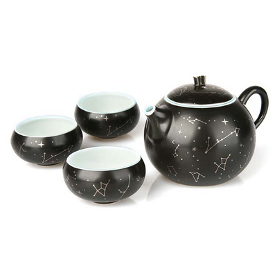 Night Sky Star Teapot and Teacup Set