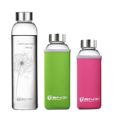 Advertising 280ml Car Glass Water Bottle Storage Mug
