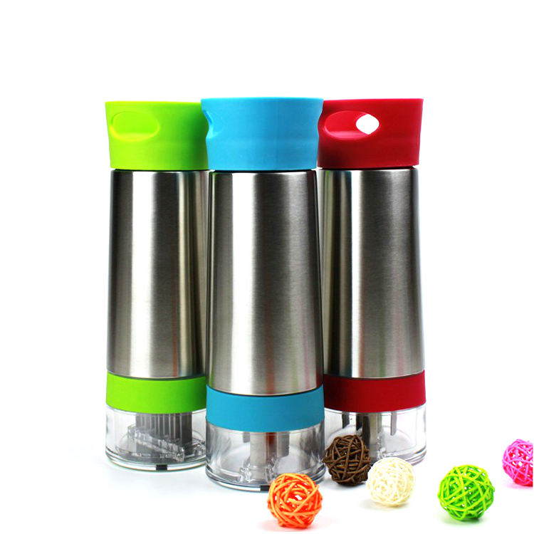 Latest Stainless Steel Manul Juicing Water Bottle