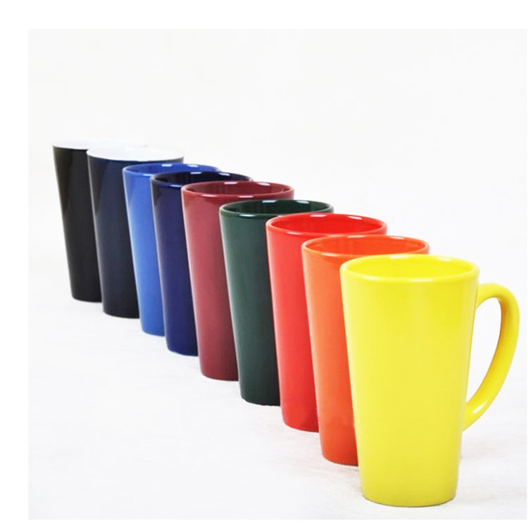 Monochrome Glaze Large Volume Custom Ceramic Mug