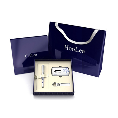 Mens Business Gift Set for Pen Card Case and Key Chain