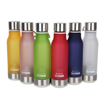 550ML Travel Mug Portable Plastic Sports Water Bottle with Tea Strainer