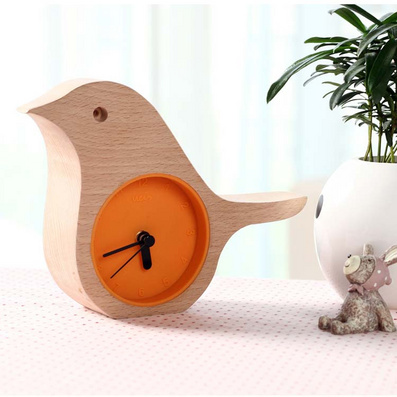 Wooden Bird Shape Home Alarm Clock