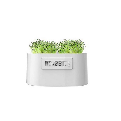 Eco Friendly Green Plant Power Digital Clock