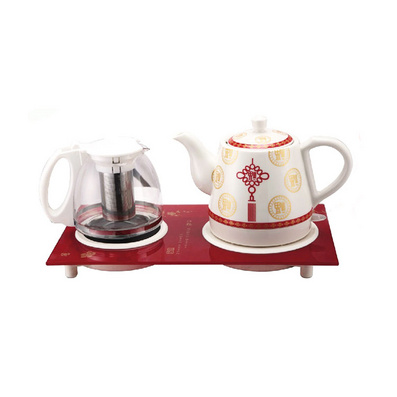 Chinese Knot Ceramic Kettle Electric Water Kettle Set